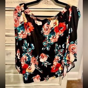 Floral Off-Shoulder Women's Top